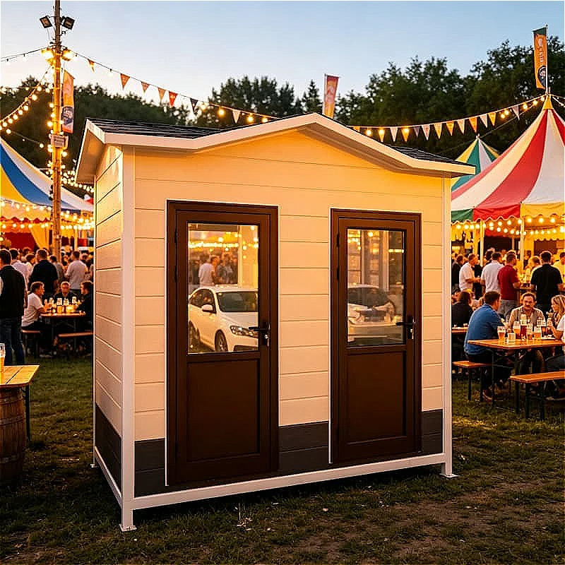 

Modern Integrated Hotel Outdoor Shipping Container Portable Toilet School Hospital Public Toilet with Washing System Customized
