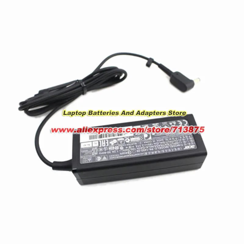 Genuine ADP-45HE B AC Adapter A13-045N2A PA-1450-26 Charger for ACER ASPIRE E3 E5 ES1 R3-431T TRAVELMATE V3-112P SERIES 5.5x1.7