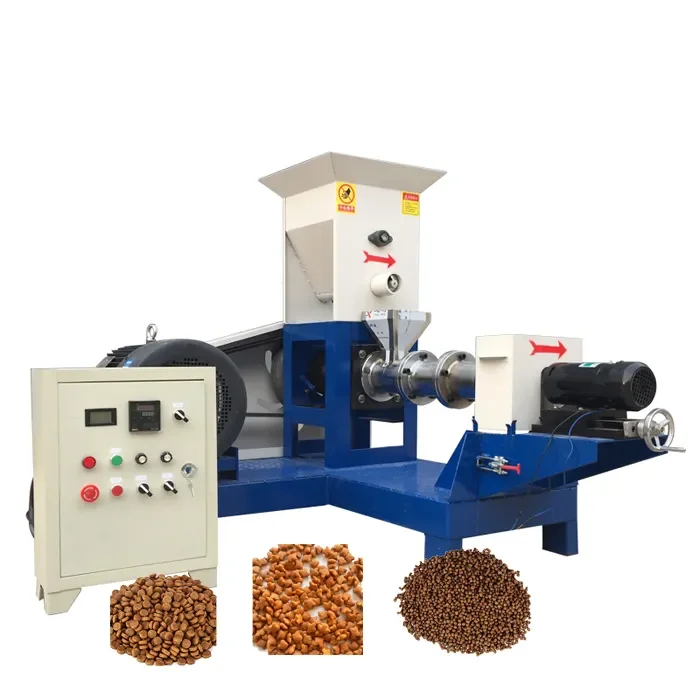Dry Wet Pet Food Pellet Processing Making Extruder Machine Dog Fish Cat Chicken Animal Food Pellet Making Machine