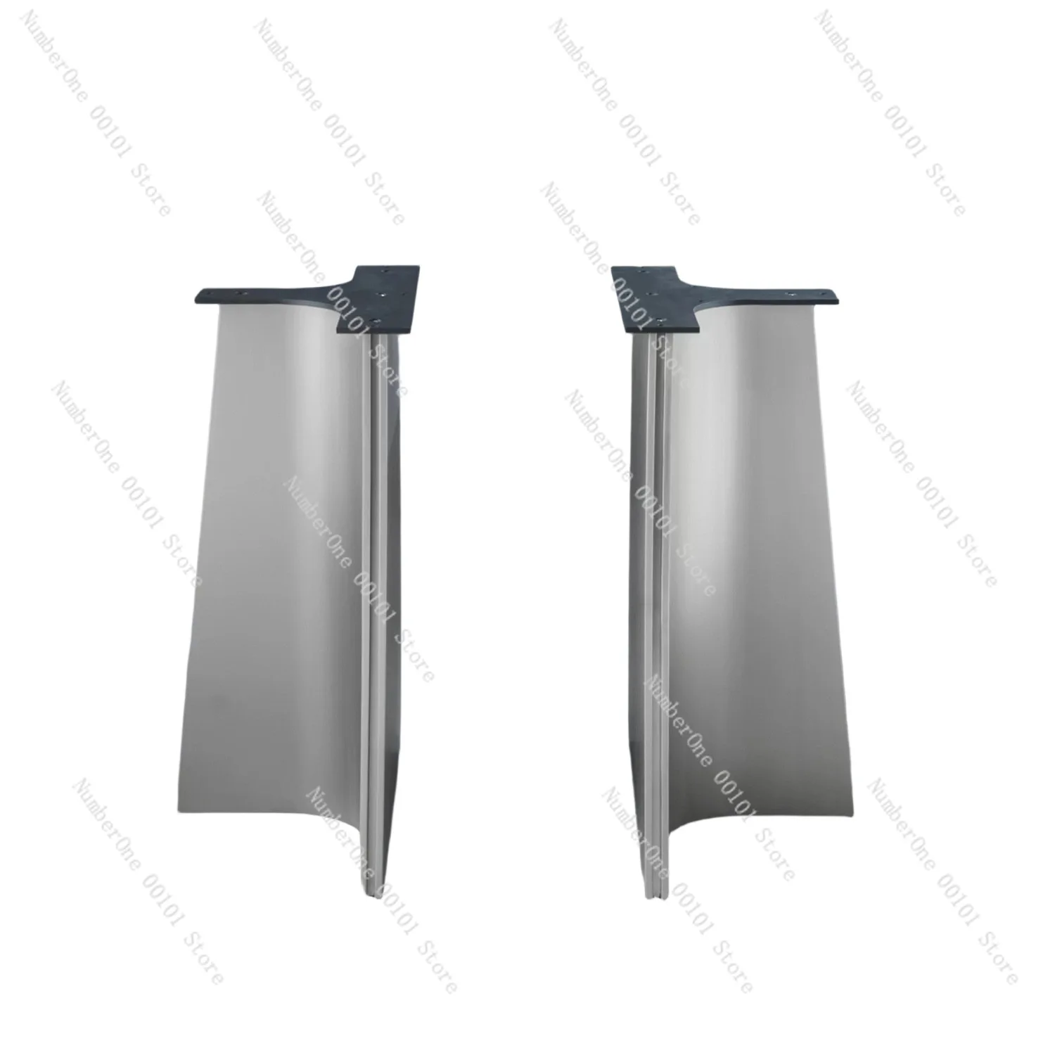 Accessible luxury marble dining table foot support stainless steel table legs table foot stand rectangular dining bottom