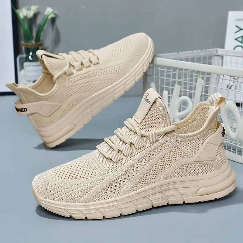 Dames Casual Sneakers Veterschoenen Gym Gevulkaniseerde Schoenen Wit Damesschoenen Mode Ademend Wandelen Mesh Platte Schoenen Trainers