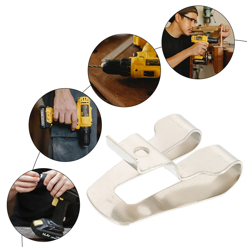 5 set ganci per clip da cintura in acciaio portautensili multifunzione per trapano avvitatore resistente alla ruggine durevole compatto regalo leggero