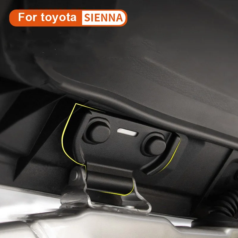 Cubierta de protección de tornillo de puerta trasera eléctrica, accesorios decorativos para Toyota Sienna 2021-2024