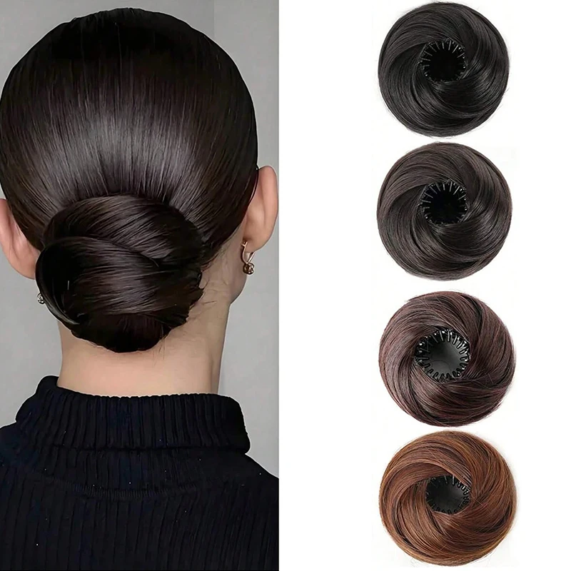 

Синтетический пучок для наращивания волос, элегантный женский пучок для наращивания волос с зажимами, термостойкие волокна для женщин