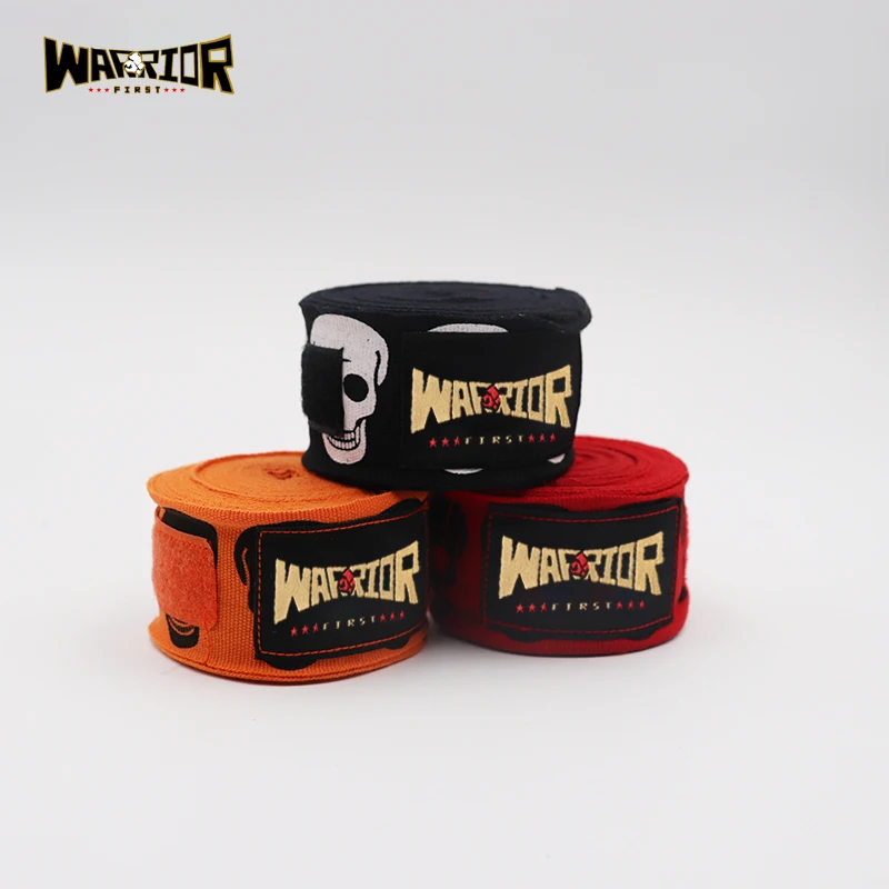 2 Stuks Poly & Katoen 5M Boxing Handwraps Skelet Print Handwraps Voor Training Tape Kickboksen Muay Thai Bandage Bokshandschoenen