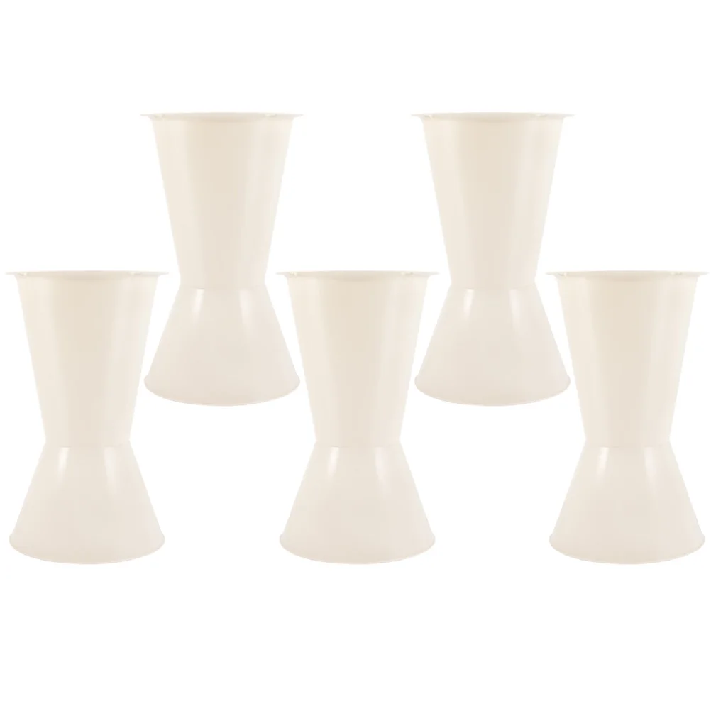 

5 Pcs Bouquet Base Flower Weddings Pink Bouquets Floral Stem Holder for Artificial Flowers Stand