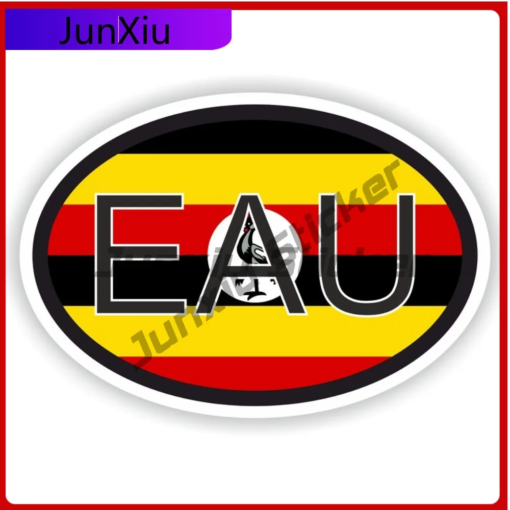 

Uganda Country Code Eau Oval Sticker With National Flag Badge Sticker Scratch Cover Decals Rv Camper Stickers Custom Decal Car