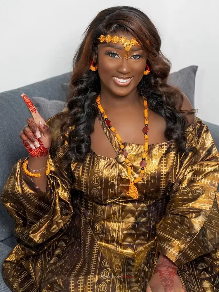 African Party Dress for Women, Ramadan Kaftan with Scarf, Ankara Printed Long Boubou, Elegant Evening Gown