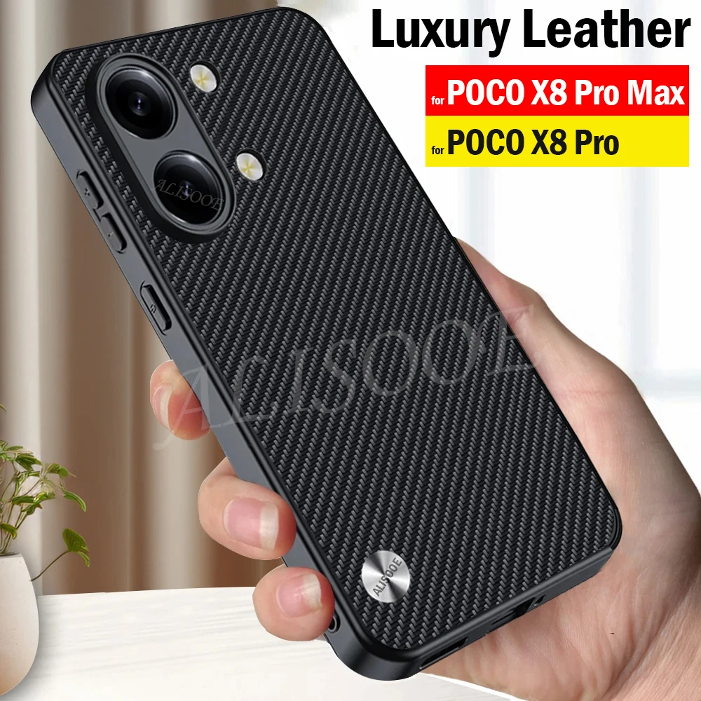 Für Xiaomi POCO X8 Pro Max / POCO X8 Pro Hülle Mode PU-Leder Schutz Stoßfeste Rückabdeckung Capa Funda – Detail 1