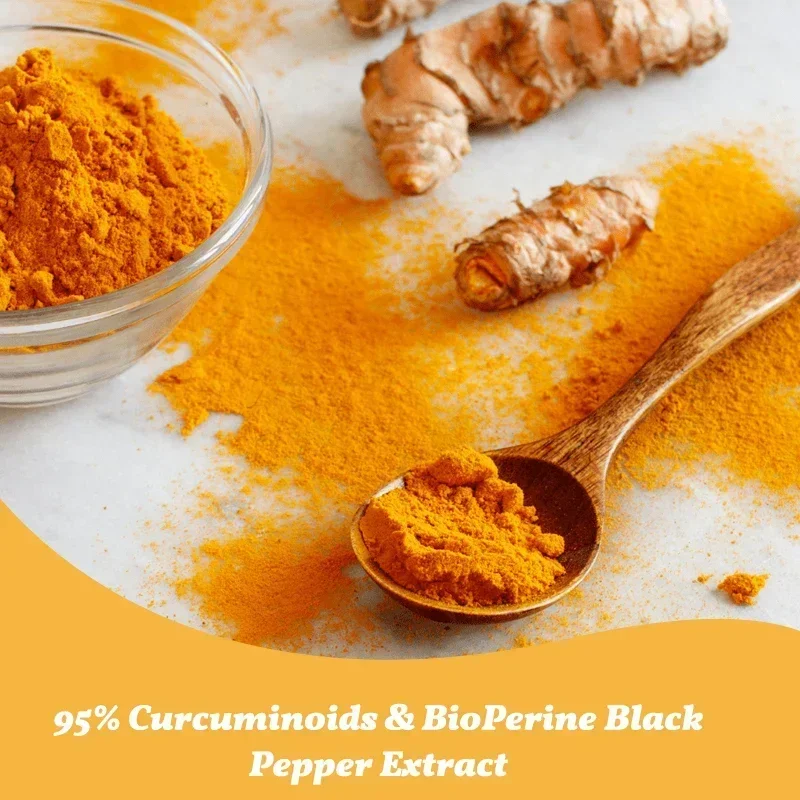 

Turmeric Curcumin Capsules - Supports Joint Health, Enhances Absorption, Relieves Inflammation, and Improves Joint Mobility Vega