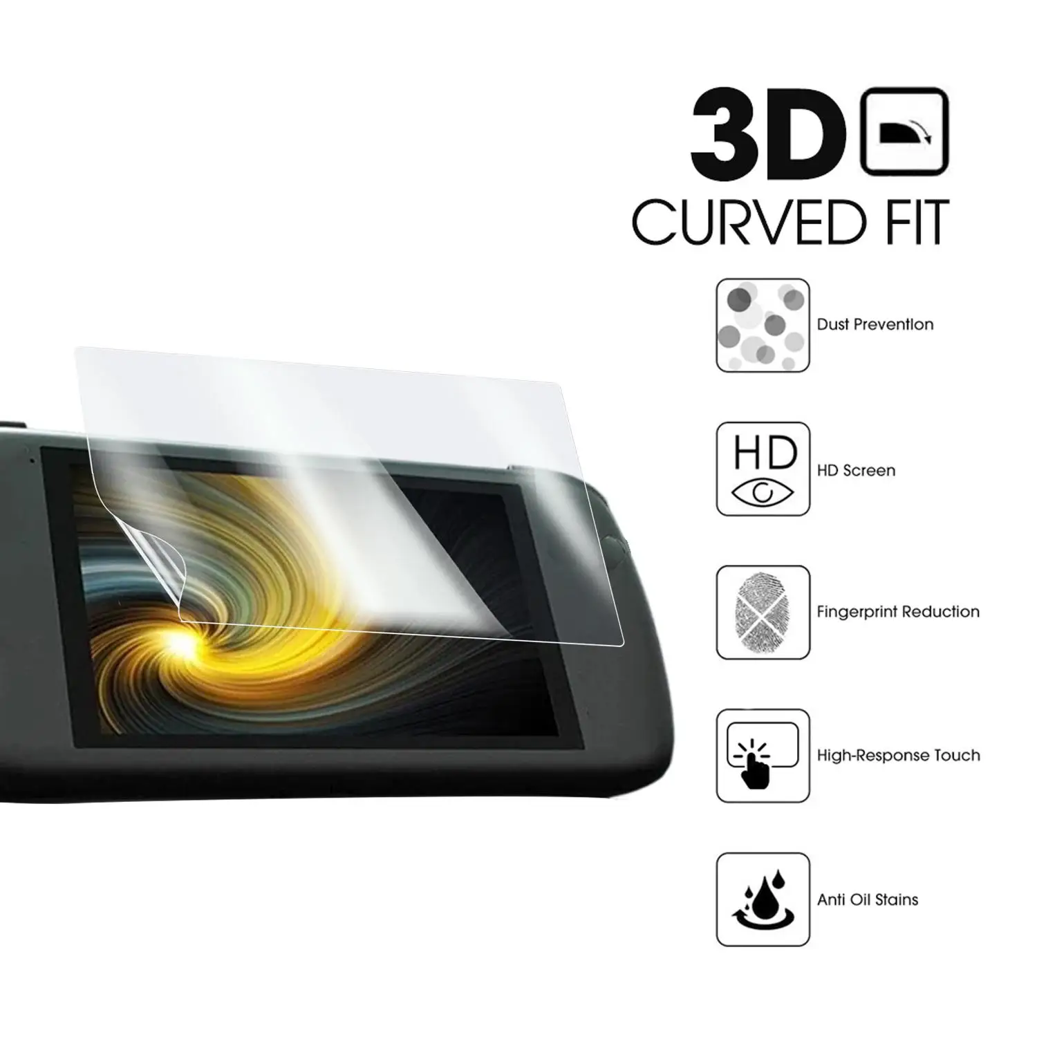 Soft Screen Protectors for AYN Odin 3 HD Clear Scratch-proof Shatterproof Hydrogel Film Game Console Protective Cover for Odin 3