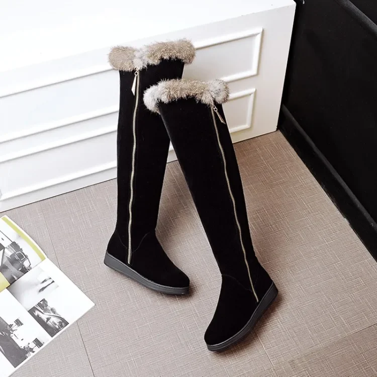 Oversize Large size Big size High quality autumn and winter women\'s shoes Round toe winter boots winter boots for women