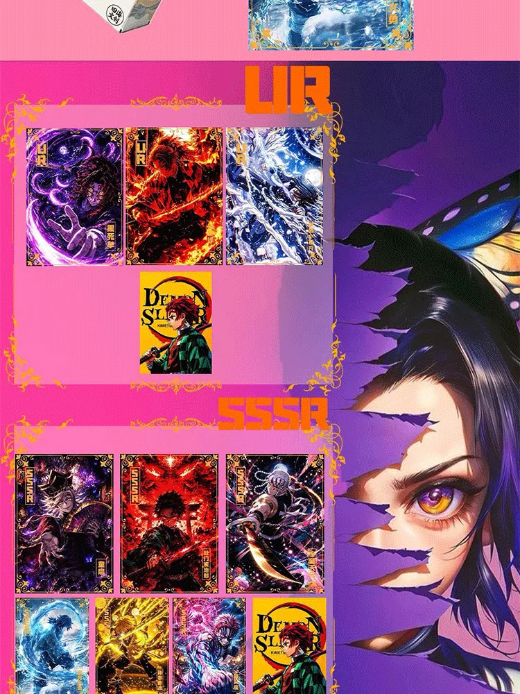 Demon Slayer Metal Cards Vol.2 Full Case Wholesale Anime Collectible Trading Cards Bulk Pack Kimetsu No Yaiba Metal Card