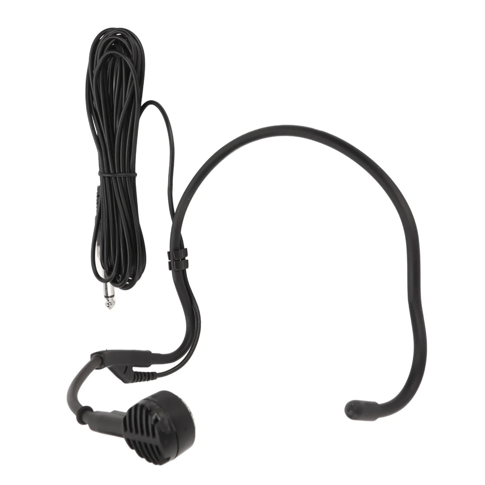 6.35mm Earhook Microphone Ergonomic Dynamic Wired Headset Microphone for Karaoke Speakers Amplifiers Teaching