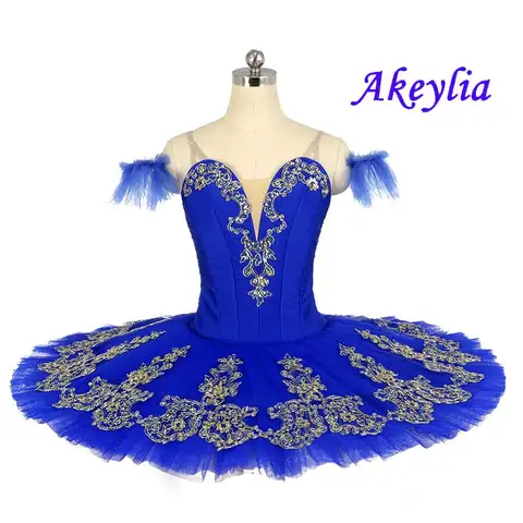 Royal blue Ballet Tutu pancake women Professional Tutu ballet classical Ballerina Stage Costumes girl competition Ballet JN9046C