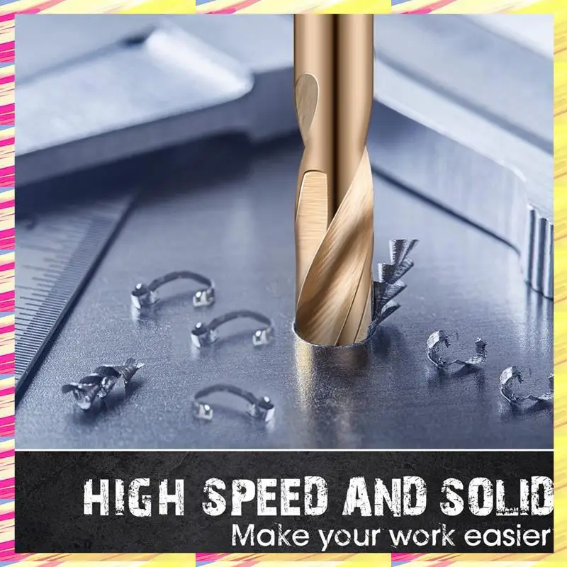 

ABJJ 30Piece 1/8In Cobalt Drill Bits Double End Drill Bits For Hardened Steel Cast Iron Wood Plastic Stainless Steel Drill Bit