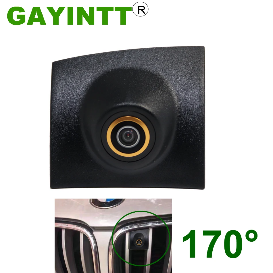 

GAYINTT 170° 720P Night Vision Car Front View Camera For BMW X5 2015 2016 Logo Mark Fisheye Lens HD Camera