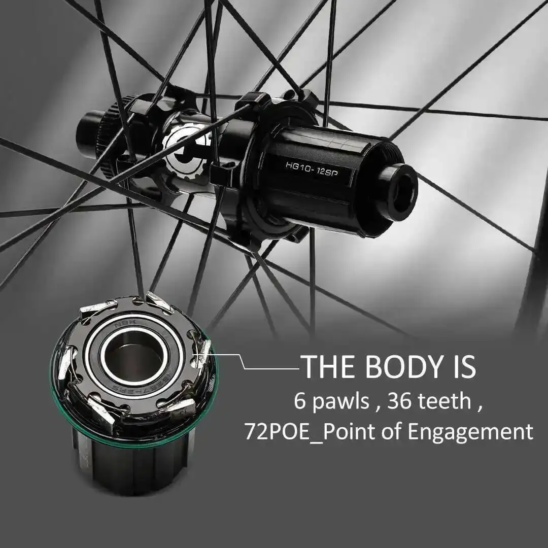 ELITEWHEELS-ruedas de carbono con freno de disco, juego de ruedas de bicicleta de carretera 700c, llanta de carbono de calidad ENT UCI, bloqueo central o 6-blot Bock para ciclismo de carretera