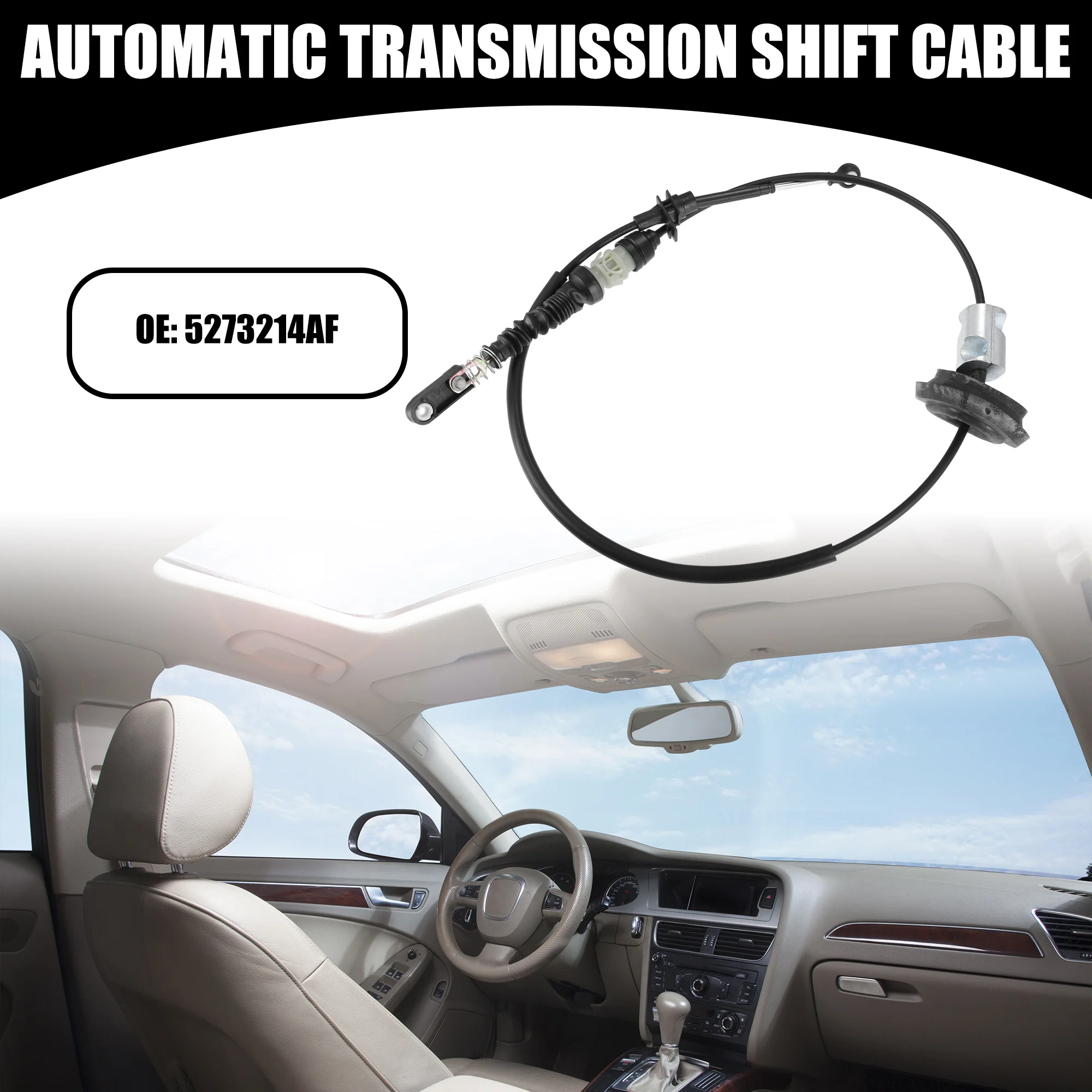 X Autohaux Gear Shift Control Cable NO.5273214AF for Chrysler 200 2011-2014 for Chrysler Sebring 2007-2010