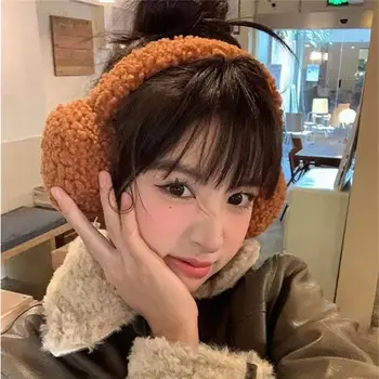 אוזניות מפוארות וחמות לחורף עם כיסויים רכים לאוזניים לנשים, סרט קשמיר ממומלץ לשיער, אוזניות אופנתיות לשימוש בחוץ