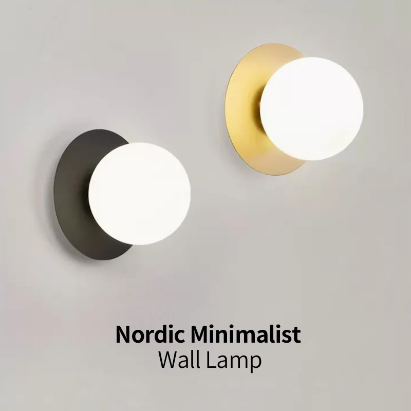 

Nordic Minimalist Modern Wall Lamp For Bedroom Bedside and Living Room Background Staircase Aisle Led Lighting Home Fixtures