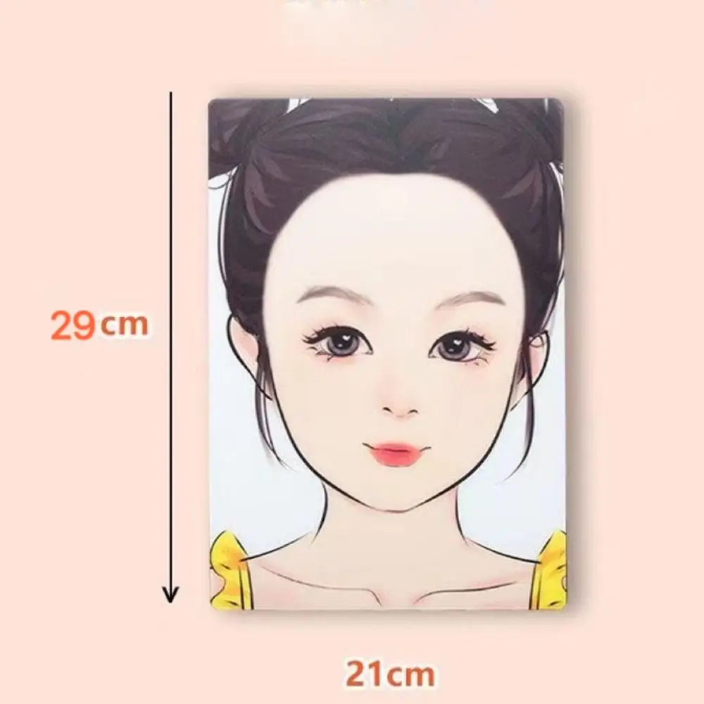 Reusable Painting Exercise Template Makeup Paint Template Tool Washable Painting Practice Board Face Painting Stencil