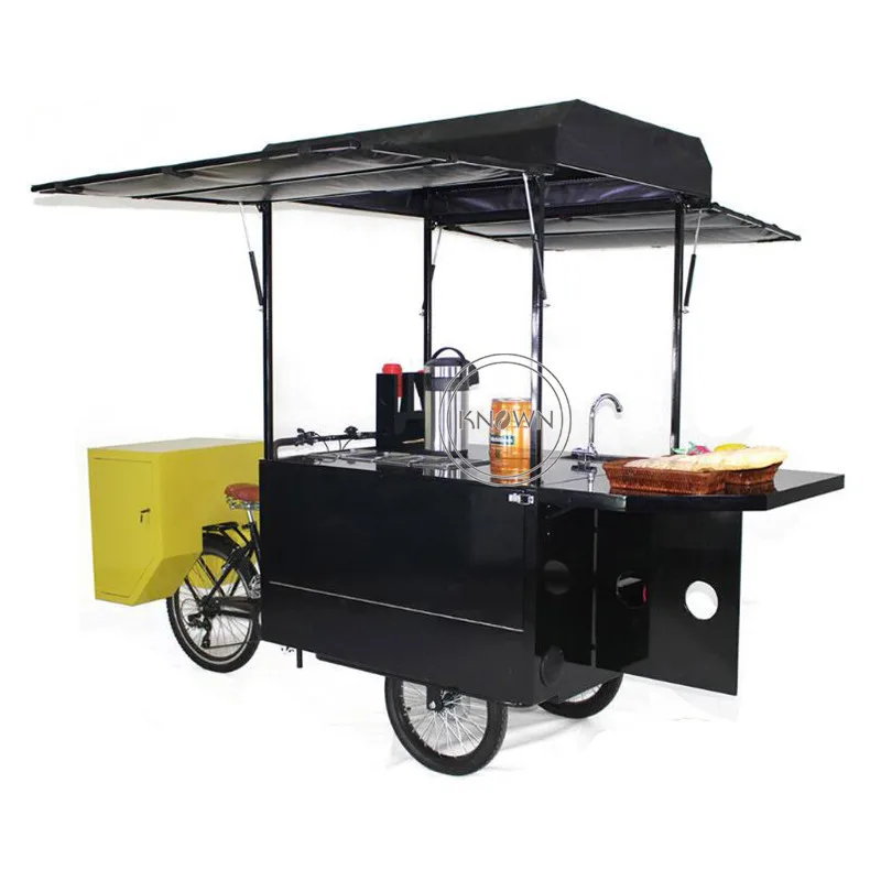 Europe Adult Electric Tricycle Outdoor Cargo Bike Family Three Wheels Food Vending Cart for Sale