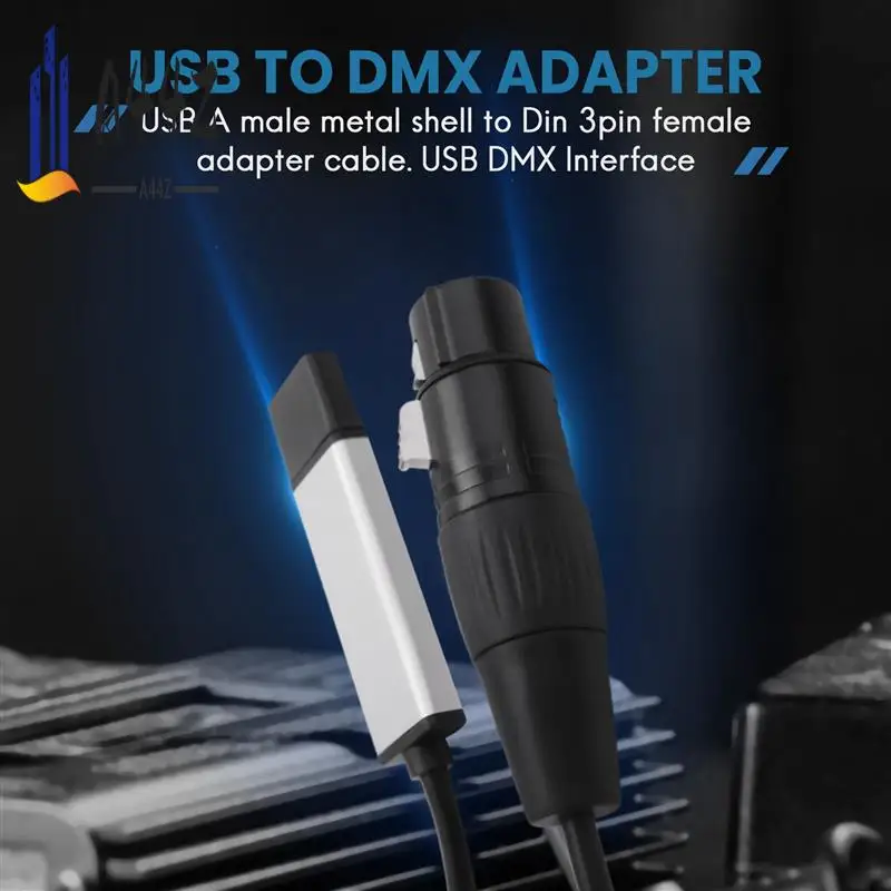 

A44Z-DMX512 USB-адаптер интерфейса DMX Контроллер светодиодного сценического освещения, адаптер интерфейса USB-DMX, контроллер DMX
