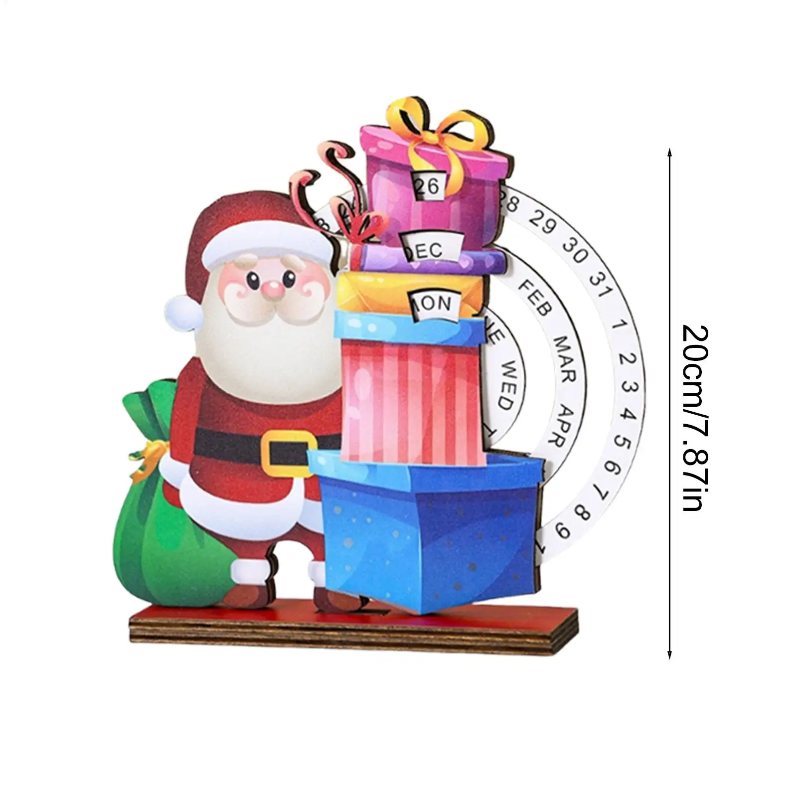 عيد الميلاد العد التنازلي التقويم خشبية منضدية عيد الميلاد عدد العد التنازلي التقويم منضدية الحلي لطاولة غرفة نوم الفندق