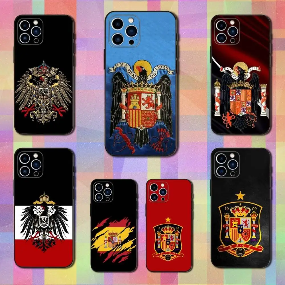 

Spanish Guard Emblem Civil Phone Case For iPhone 16,15,14,13,12,11 Plus,Pro Max,XS,X,XR,SE,Mini,8,7,Soft Silicone Black Cover