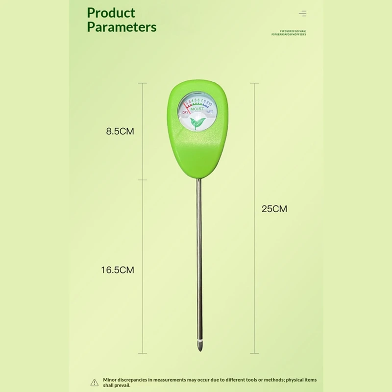 DT16 Soil Moisture Meter, 3-Pack Plant Watering Test Tool, Soil Humidity Monitor for Gardening, No Battery Needed Flower