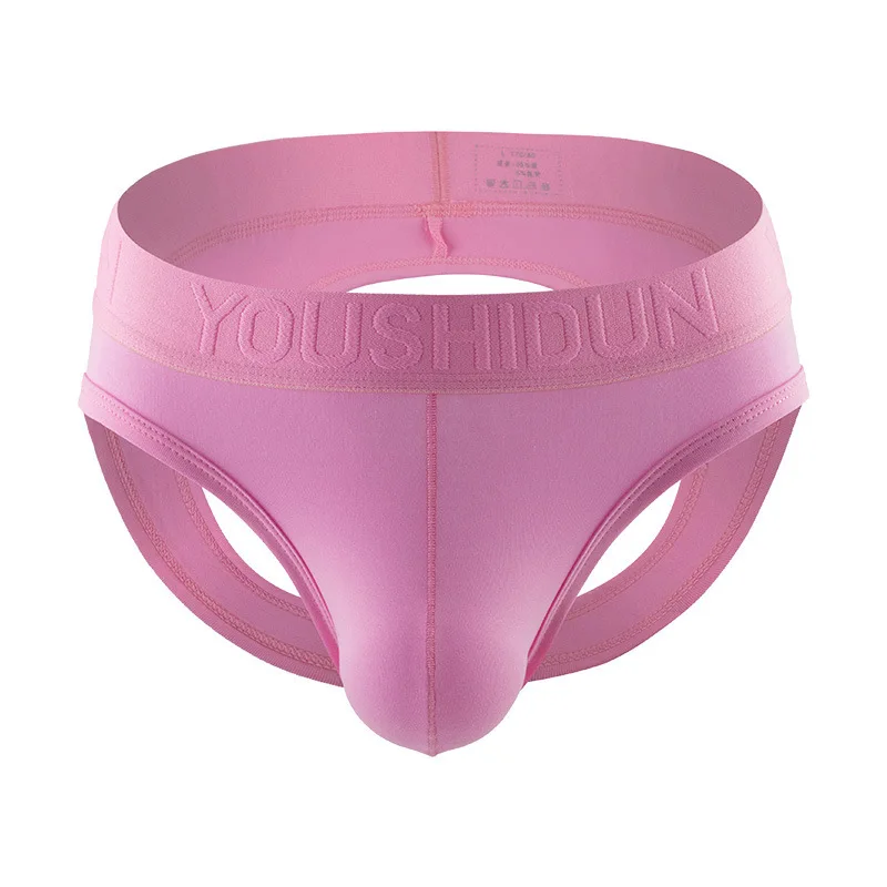 

Men's Sexy Briefs Underwear Gays Low Waist U Convex Pouch Jockstrap Cotton Breathable Comfortable Seat Absorption Sports Panties