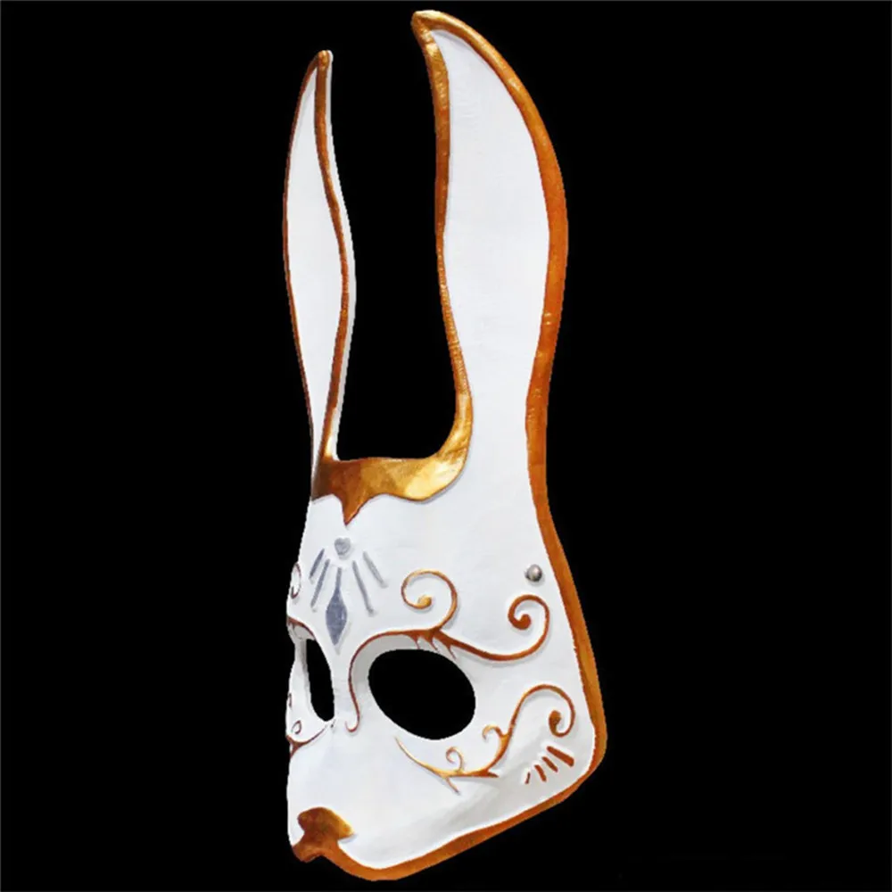 Japanese Cat Mask for Halloween Dressing up, Rabbit Mask, Holiday Ball Party, Funny Cosplay Face Mask