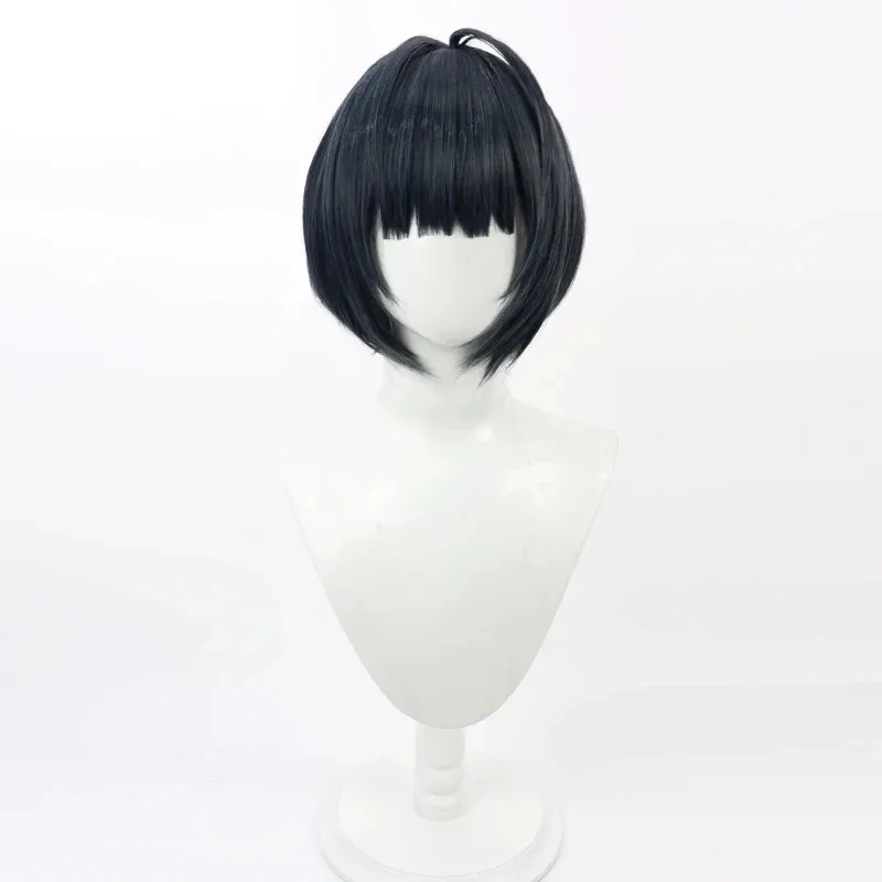 2025 yiyi Anime Persona 5 Royal Takemi Tae Cosplay peluca corta negro azul BOB pelo sintético resistente al calor fiesta de Halloween papel P