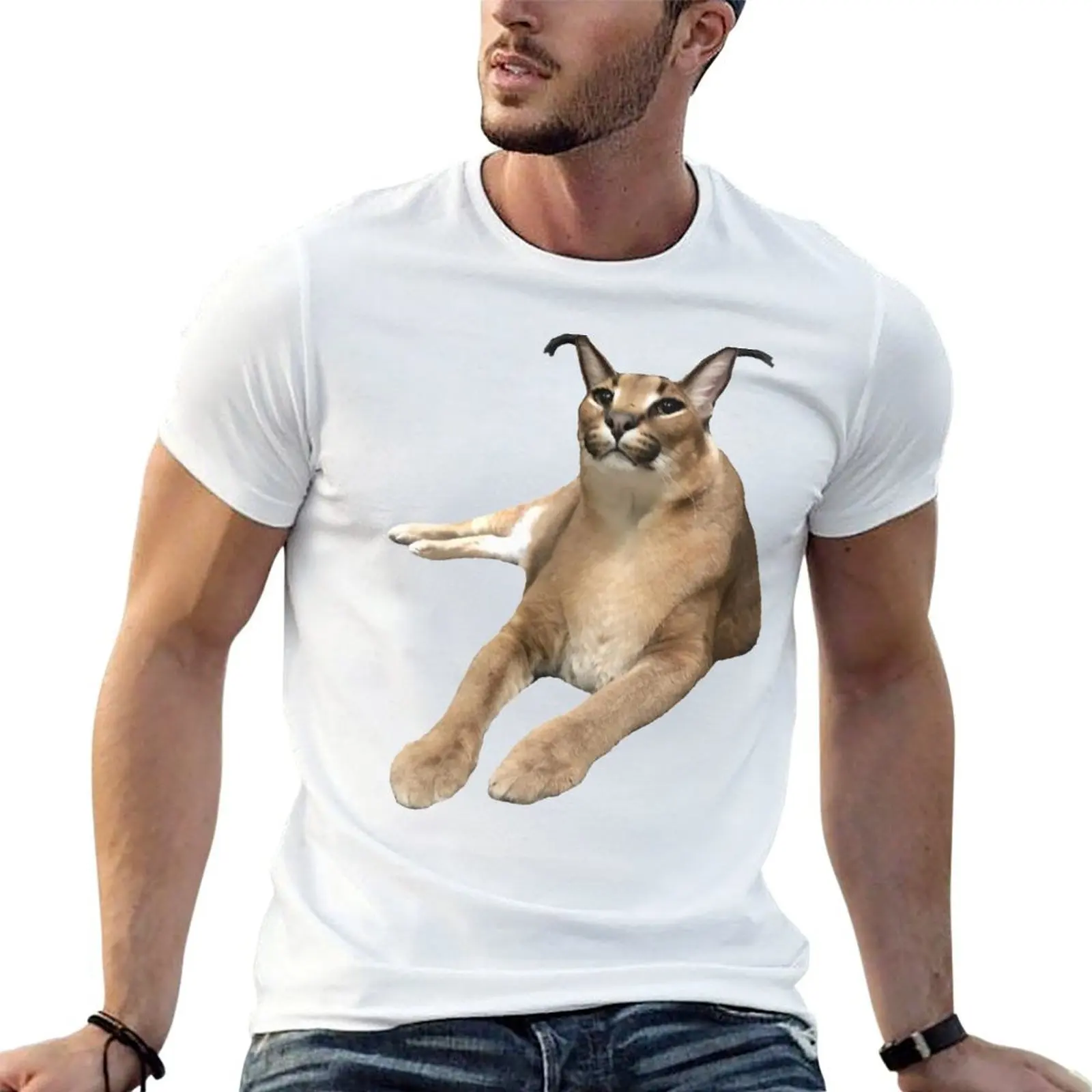 Big Floppa T-Shirt anime figures anime Short sleeve tee men