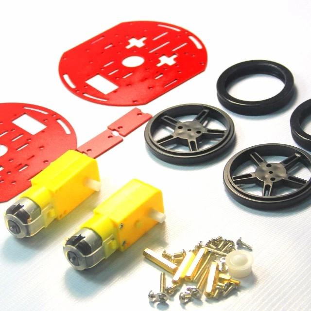 

2018 Рождественская инновационная модель робота, маленькая обучающая мобильная платформа, металлическая электронная игрушка «сделай сам», на батарейках