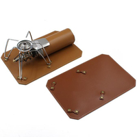Leather Outdoor Camping Gas Stove Pad Stove Pad Cooking CB Can Cover Blanket for Outdoor Camping SOTO ST310 Stove