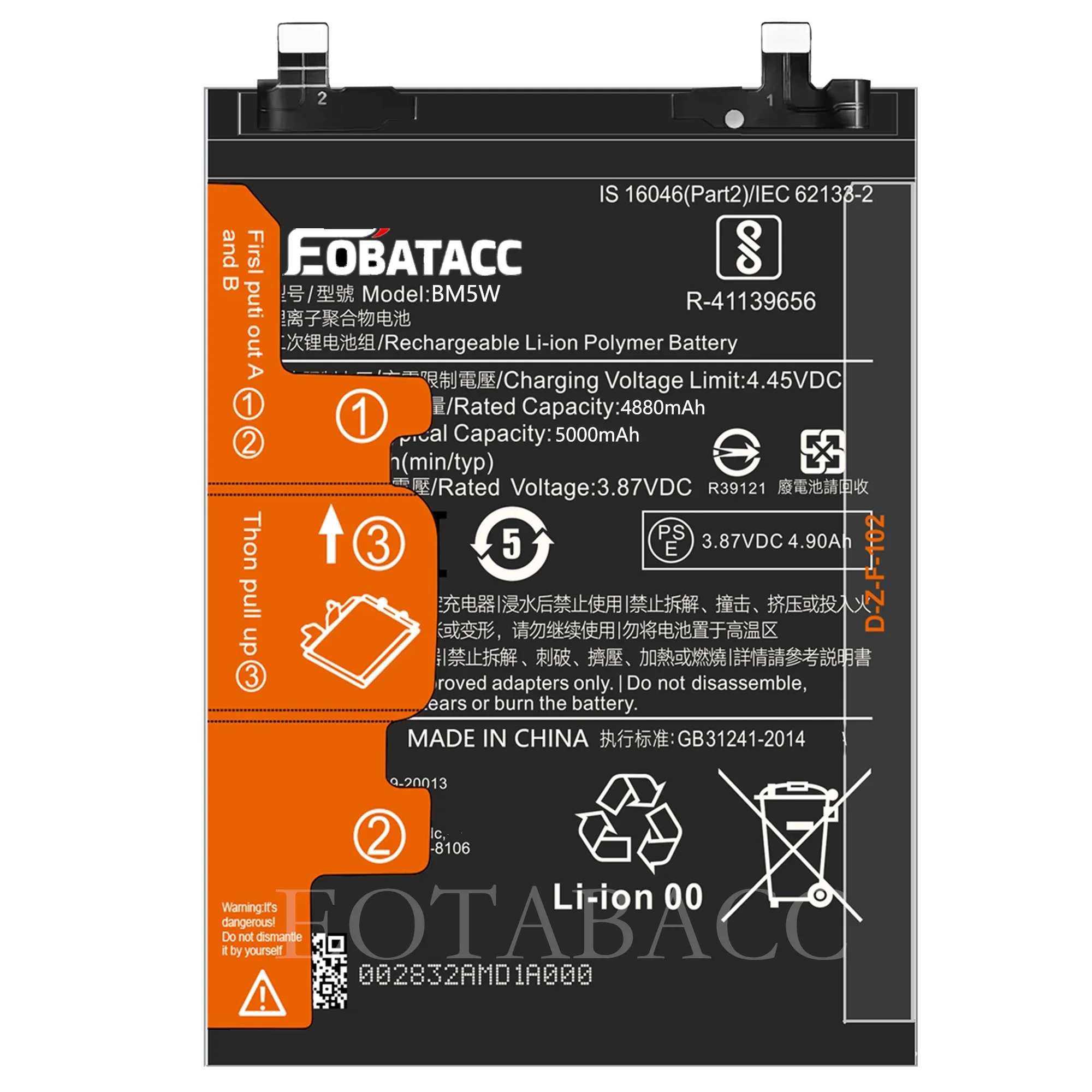 EOTABACC 100% New Original Battery BM5W For XIAOMI K70/POCO F6 PRO Battery +Tools