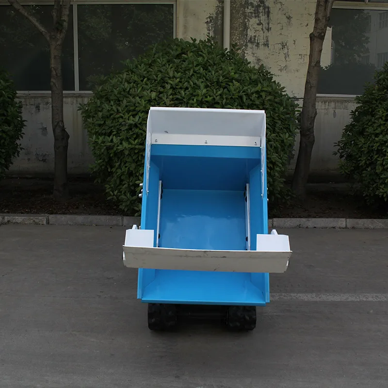 شاحنة قلابة صغيرة للبيع بالجملة مجنزرة هيدروليكية صغيرة شاحنة قلابة للبيع رخيصة الثمن ملموسة صغيرة 500 كجم محمل أمامي #3