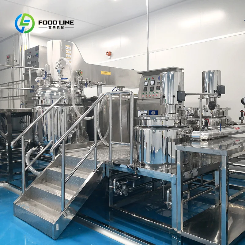 Customized Vacuum Emulsifier Machine Cosmetics Production Equipment Homogenizer Mixer Beauty Cream High Shear Mixer