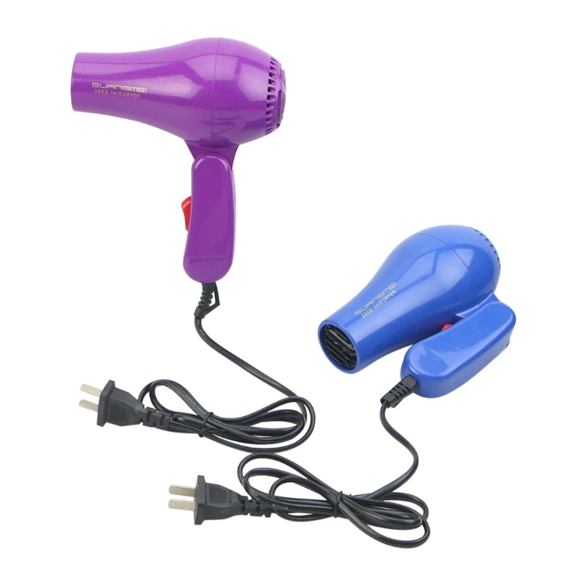 77HD Mini Foldable Blow Dryer Fast Drying Hair Dryer 2 Speeds for Home & Travel