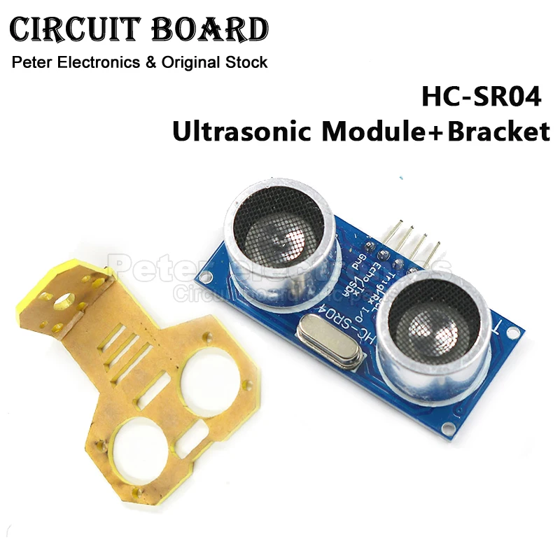 (1pcs) HC-SR04 Ultrasonic Module 3.3V-5V Mounting Bracket Distance Sensor DIY