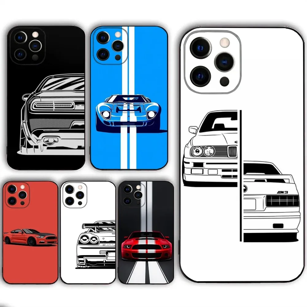 D-Dodge-S C-Challenger S-RTs   Phone Case  For IPHONE 15,13,14,12,Mini ,11, Xr, X ,Xs Pro Max 8, 7 Plus Back Cover