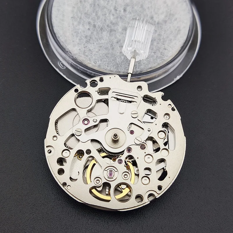 Japan NH70/NH70A Hollow Automatic Watch Movement 21600 BPH 24 Jewels High Accuracy Jewels Japan Watch Replacements