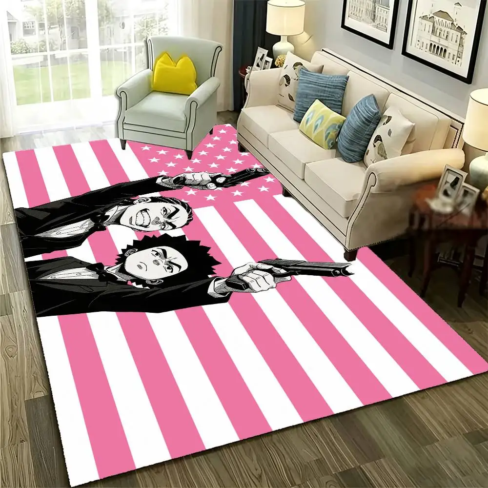 Anime The B-Boondocks Floor Mat Rugs Soft Bedroom Floor Anti-skid Household Carpets