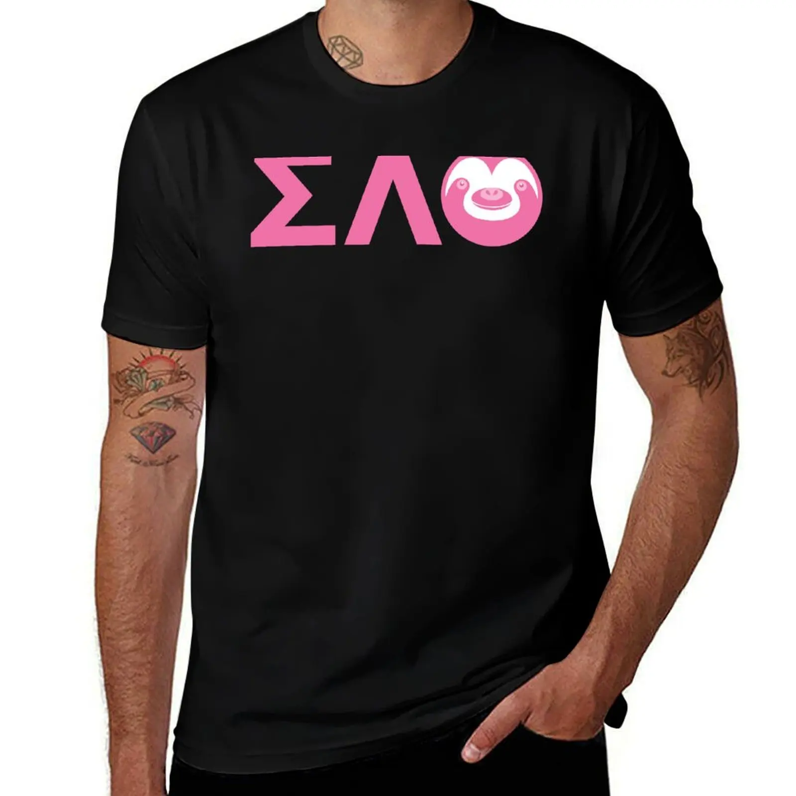 Slotherhouse Sorority - Sigma Lambda Theta T-Shirt Daily Wear Plain Short Sleeve Shirt