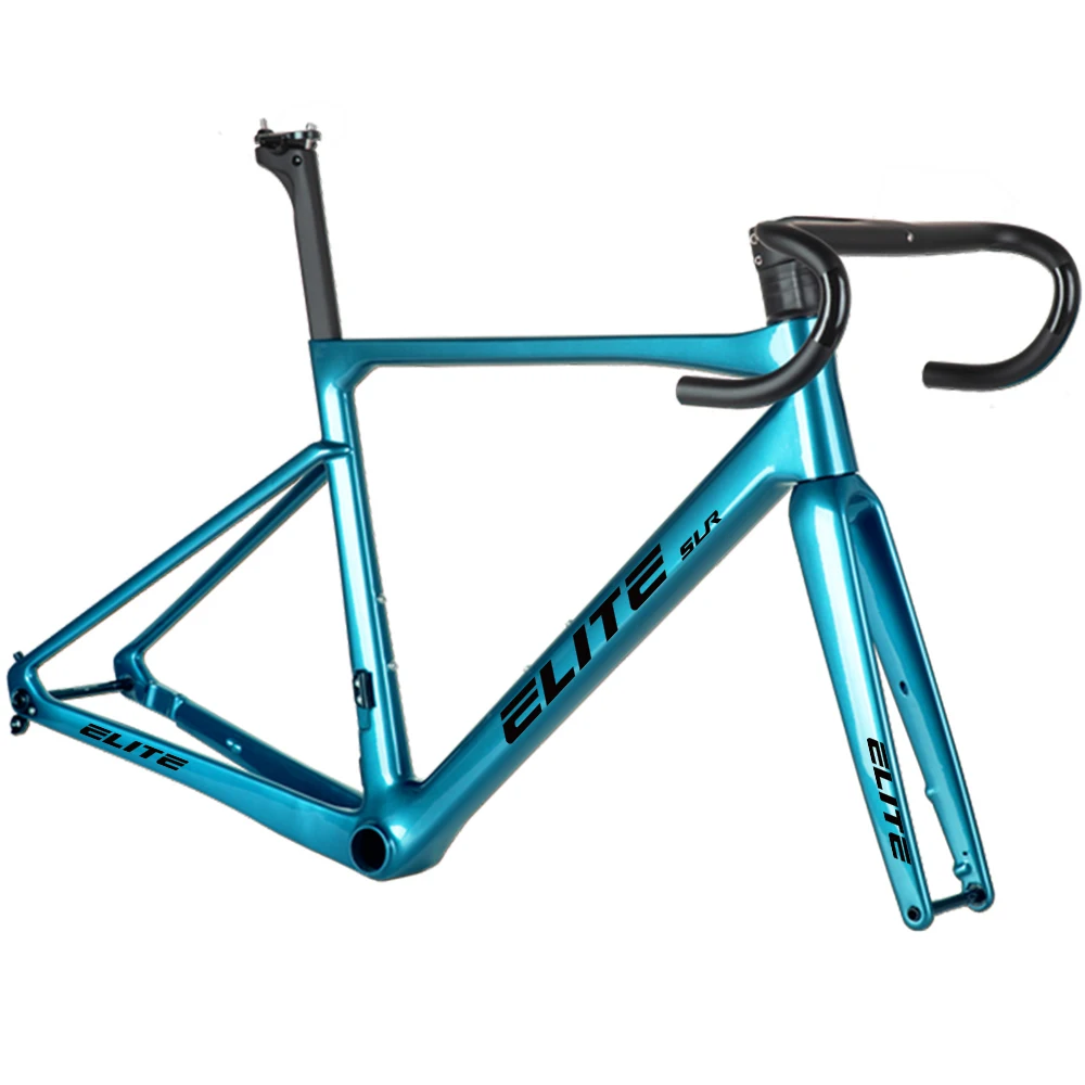 ELITE Rennradrahmen Carbon 47/49/51/54/56 cm T47 Scheibenbremse Ultraleichte Sattelstütze Fahrradteile Fahrradrahmenset – Detail 11