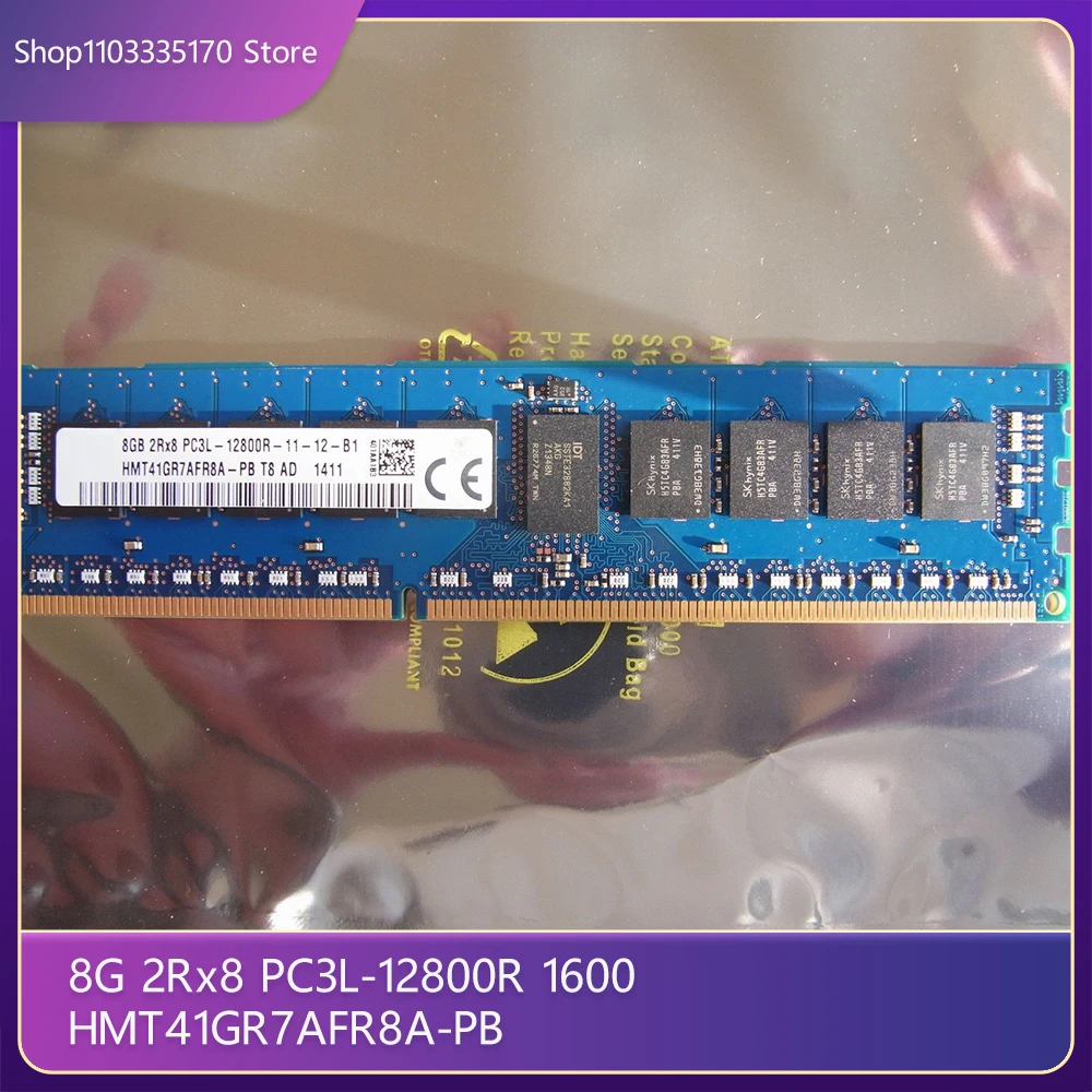 

8G 2Rx8 PC3L-12800R 1600 For SKhynix Server Memory HMT41GR7AFR8A-PB