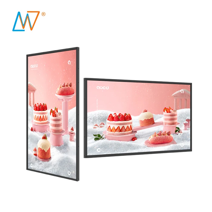 Narrow Bezel Silm 32inch Wall Mount 2K 4K Android Wifi LCD Video Picture 32 Inch Digital Photo Frame