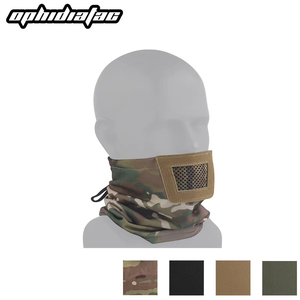 OPHIDIAN Folding Protective Knight Half Mask Accessories Hiking Cycling Shooting Windproof Breathable Hunting Mask